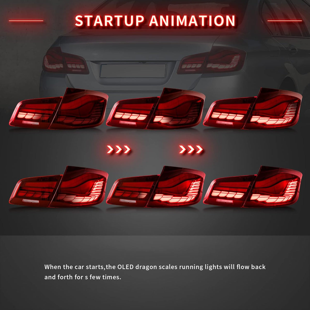 OLED Tail Lights with Sequential Turn Signal K72381