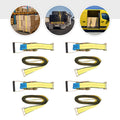 4 Packs Ratchet Lashing Strap 30ft*2in Cargo Tie-Down Straps with Flat Hook Y12788