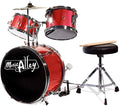 3 Piece Blue Kids Drum Set with Throne Cymbal Pedal Drumsticks B956