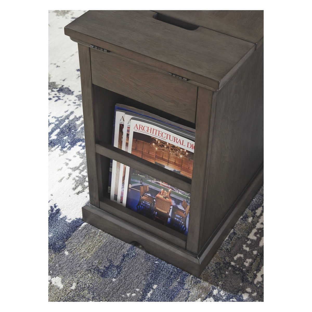 Gray Chair Side End Table L48393