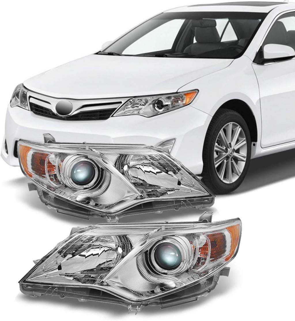 Chrome Clear Projector Headlights Pair M7451