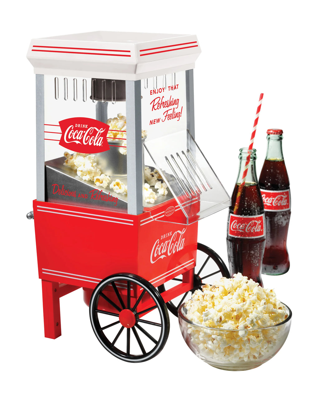 Coca-Cola 12-Cup Hot Air Popcorn Maker A172716