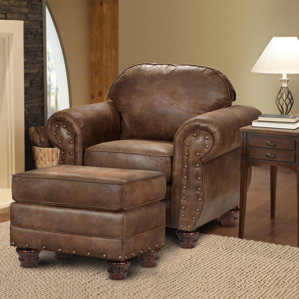 Arm Chair with Matching Ottoman U708097