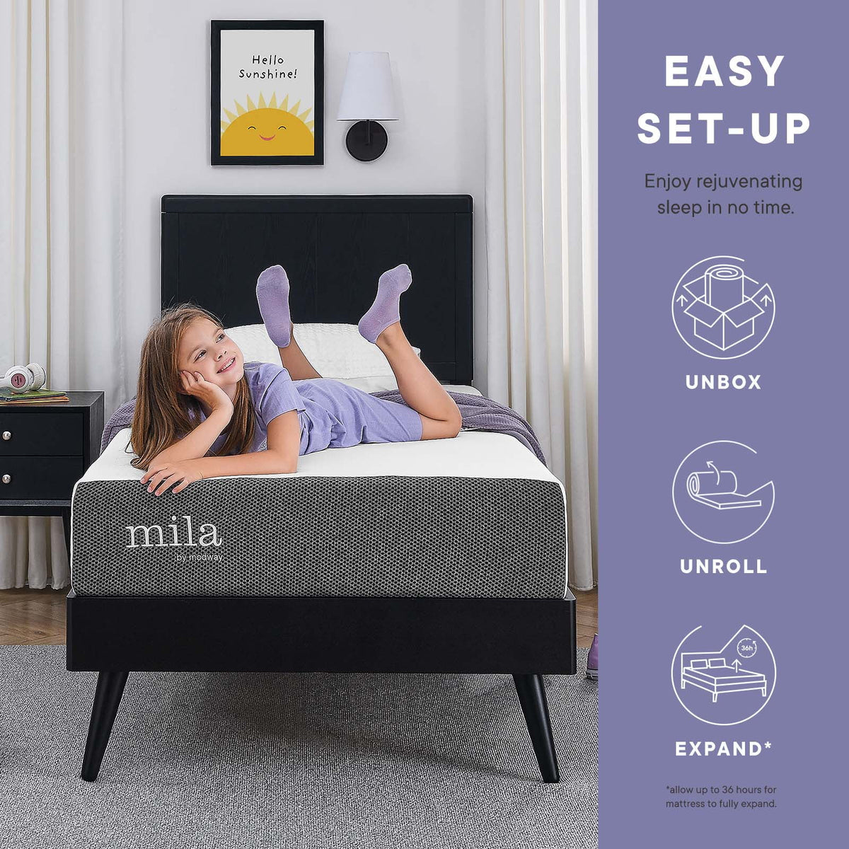 Twin Foam Mattress Set of 2 Q154469