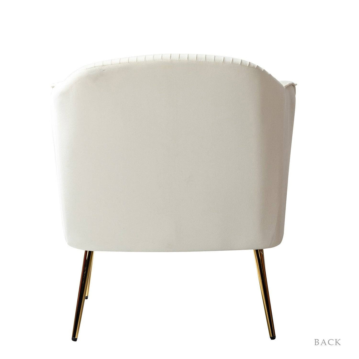Mustard Upholstered Barrel Chair with Golden Base B304