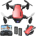 Mini Drone with Camera 720P HD FPV, Foldable RC Quadcopter with 2 Batteries Y724324