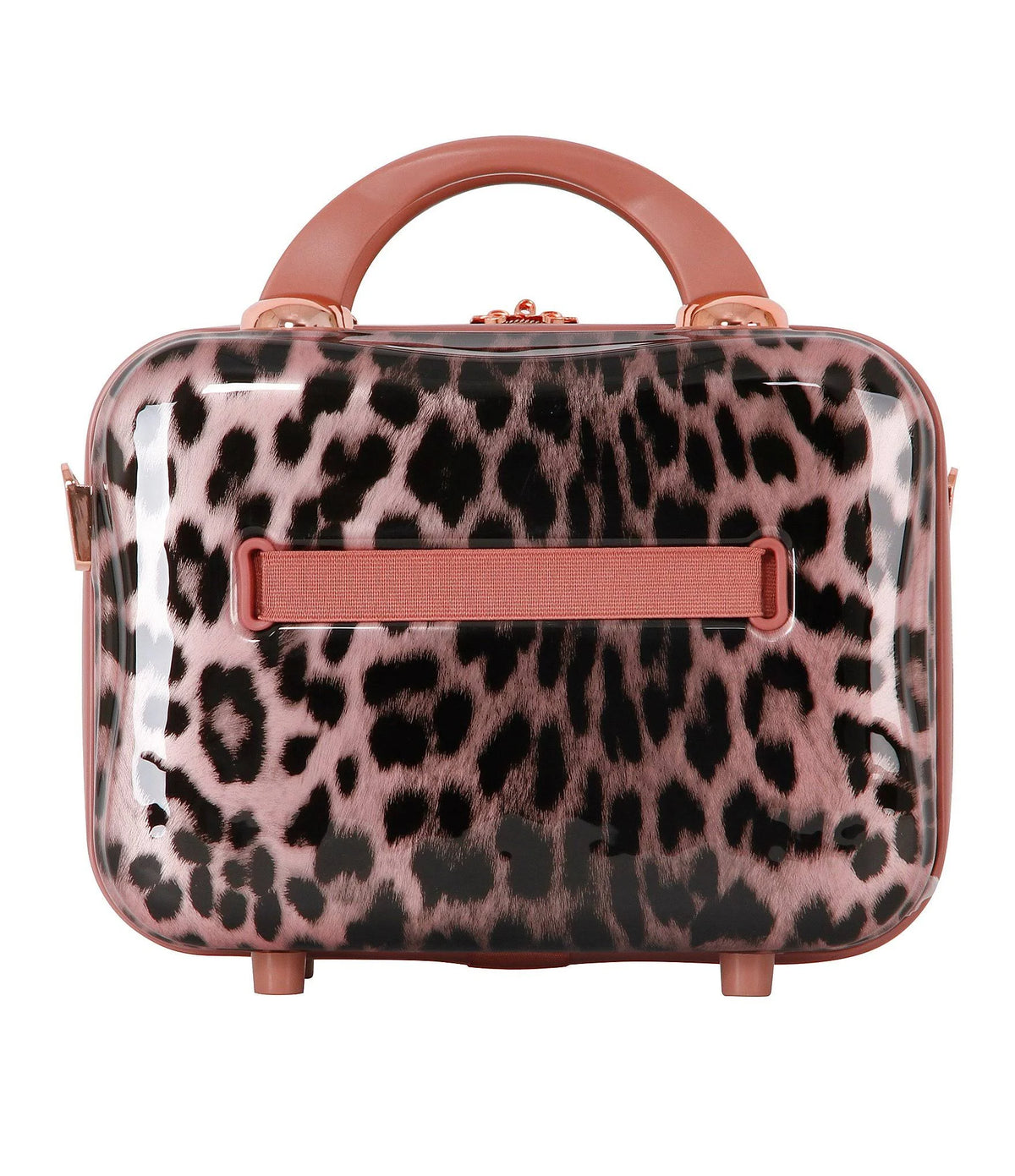 Rose Gold Cheetah Print Beauty Case Q2068