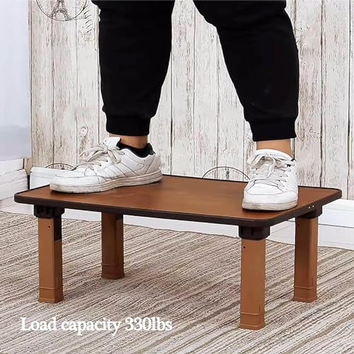 Japanese-Style Square Folding Tea Coffee Table, Adjustable Low Table, 70 * 70cm Q11244