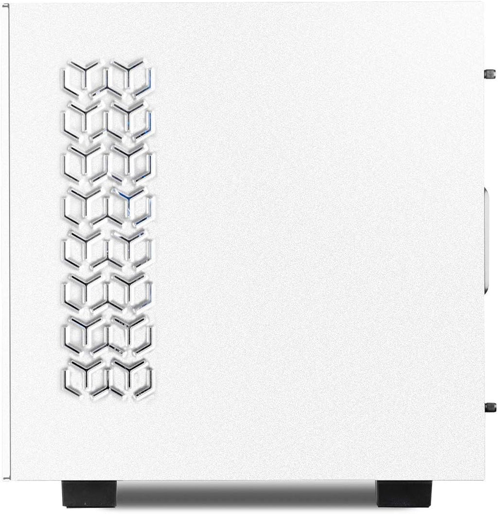Mid-Tower Desktop Computer Gaming Case White B27772