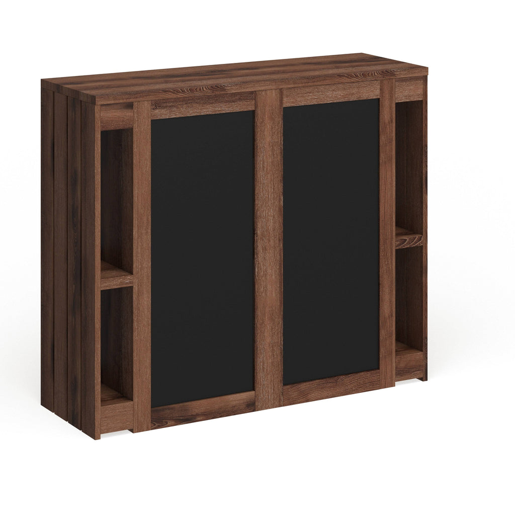 Rustic Walnut 47-inch Bar Dining Table S298