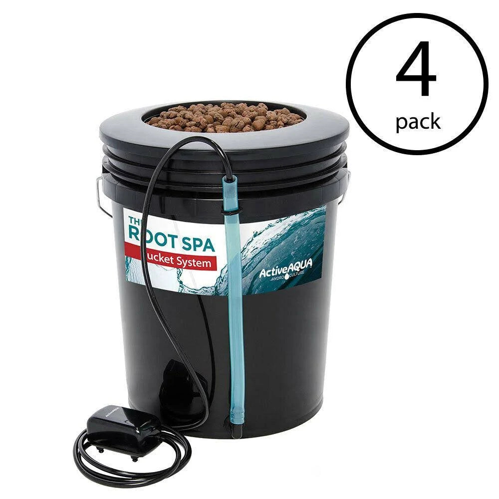 4 Pack 5 Gallon Hydroponic Bucket System Grow Kit O88628