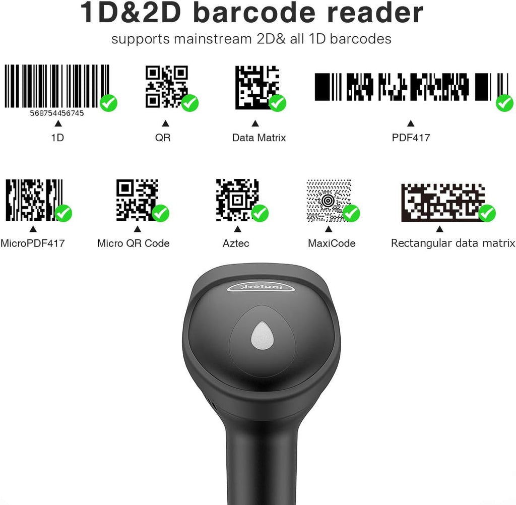 Wireless Bluetooth 2D Barcode Scanner G3612