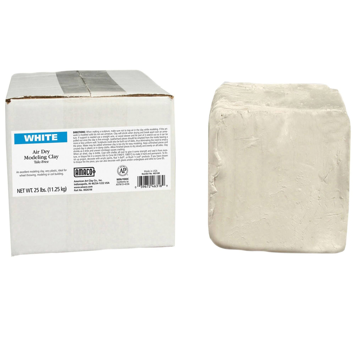 Air Dry Clay White 25 lb K99797