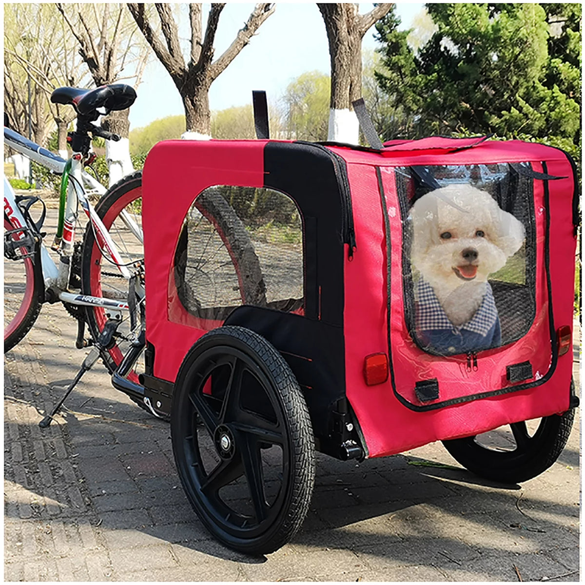 Dog Bike Trailer 2-in-1 Dog Stroller I28771
