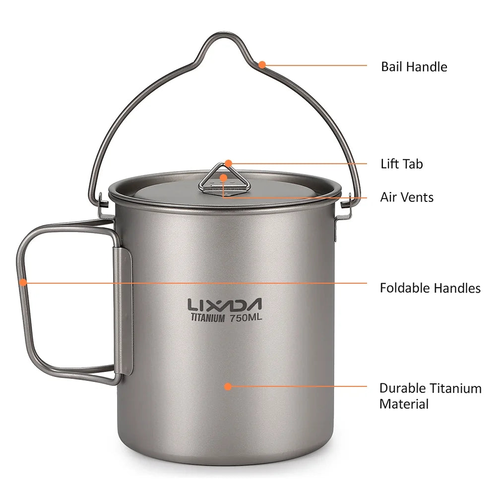750ml Portable Water Cup with Lid and Handle L362