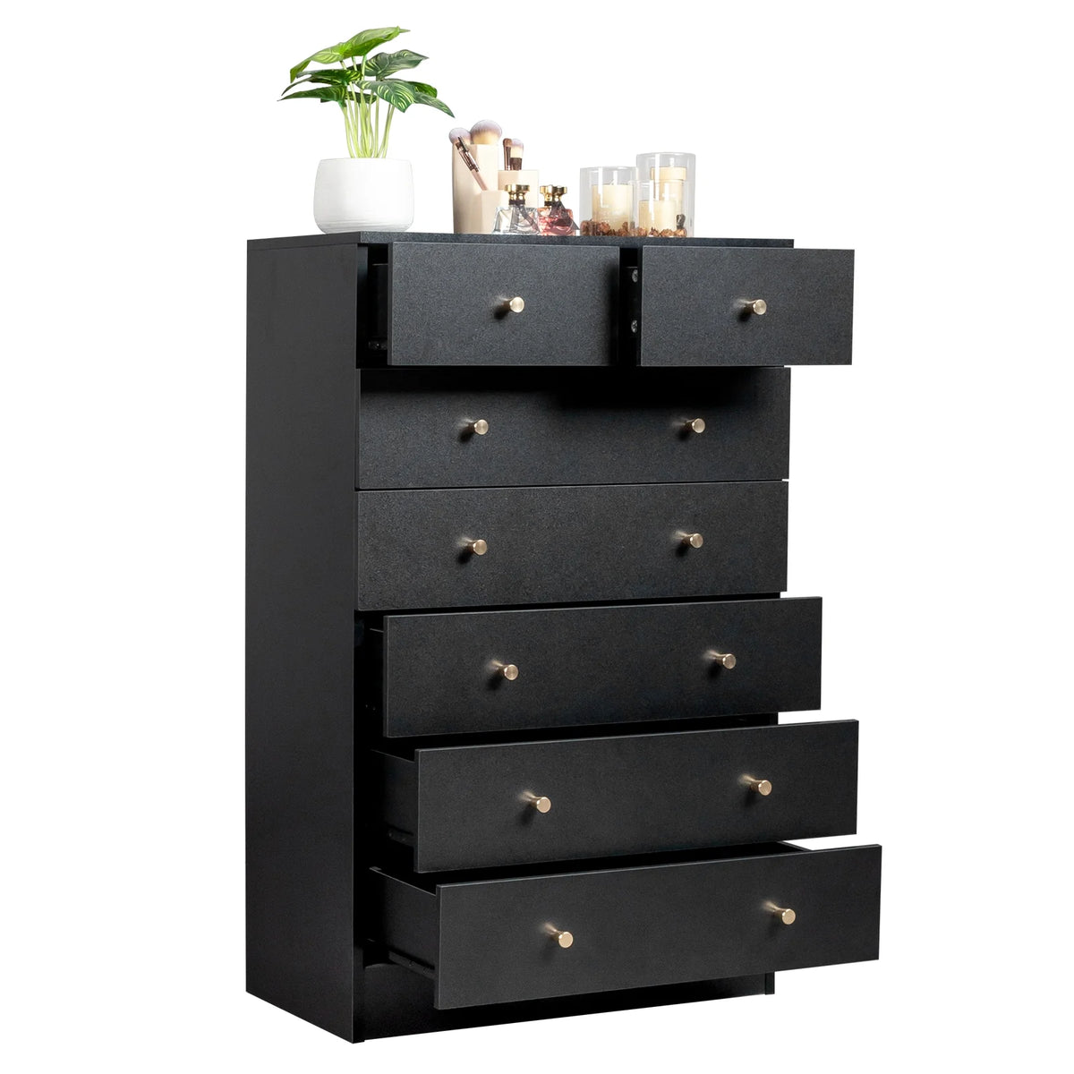 White 7 Drawer Wood Dresser E531763