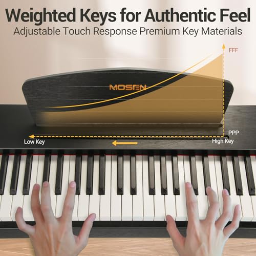 88 Key Weighted Hammer Action Digital Piano with Triple Pedal M170086