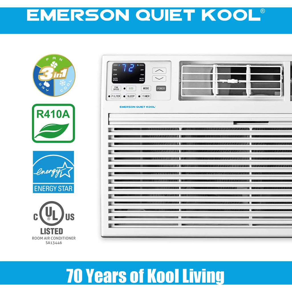12,000 BTU 115-Volt Through-the-Wall Air Conditioner with Remote, White F292032