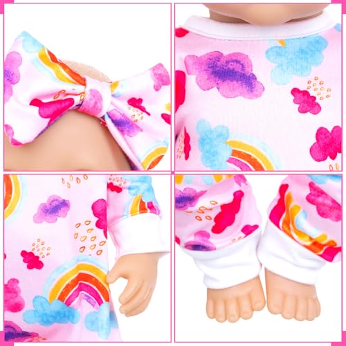 10 pcs Baby Doll Clothes and Accessories Set for 14-16 Inch Dolls J85521