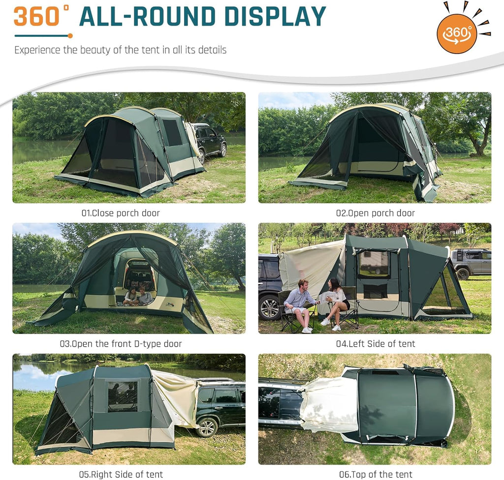12'x10'x87in(H) SUV Tent with Screen Porch L57187