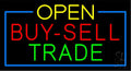 Yellow Blue Border LED Neon Sign 13 x 24 inches with Dimmer K59897