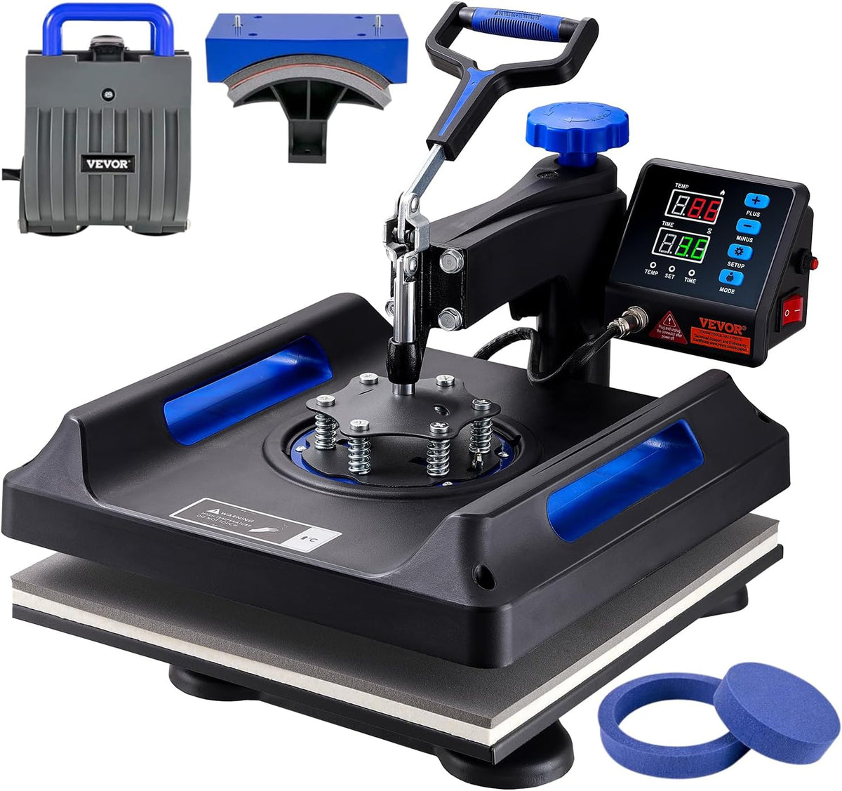 15x15inches 5 in 1 Swing Away Digital Control Heat Press M218355