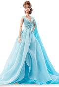 Blue Chiffon Ball Gown Doll X59677