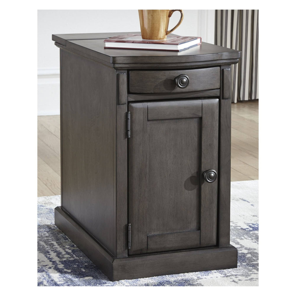 Gray Chair Side End Table L48393