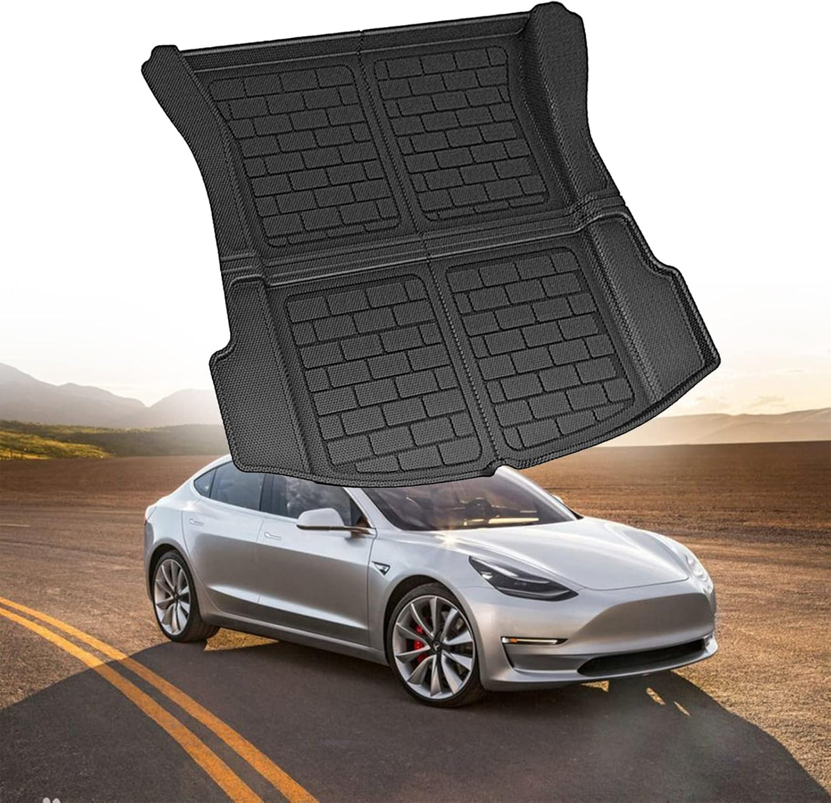 Tesla Model 3 3D Cargo Liner Rear Trunk Mat D831