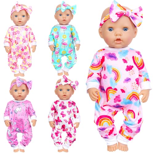 10 pcs Baby Doll Clothes and Accessories Set for 14-16 Inch Dolls J85521
