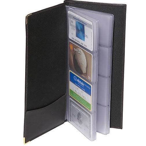 Leather Business Card File F94212