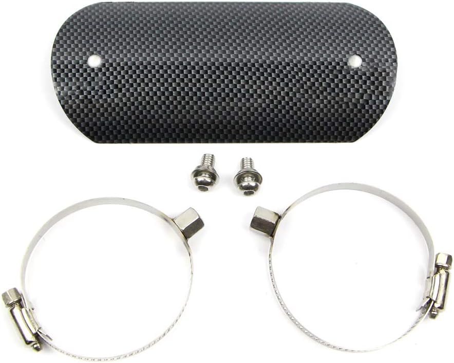 Stainless Steel Motorcycle Exhaust Heat Shield with 2 Clamps K511