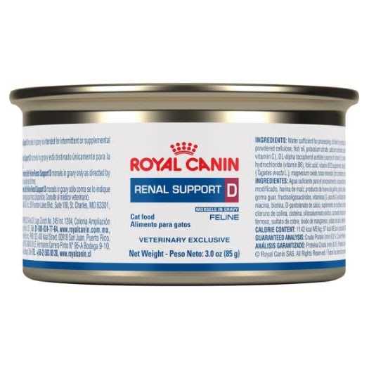 Veterinary Diet Feline Renal Support D Canned Food Q542