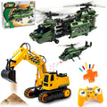 RC Excavator and Building Plane T239
