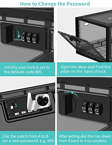 2 Pack Lockable Storage Box U277