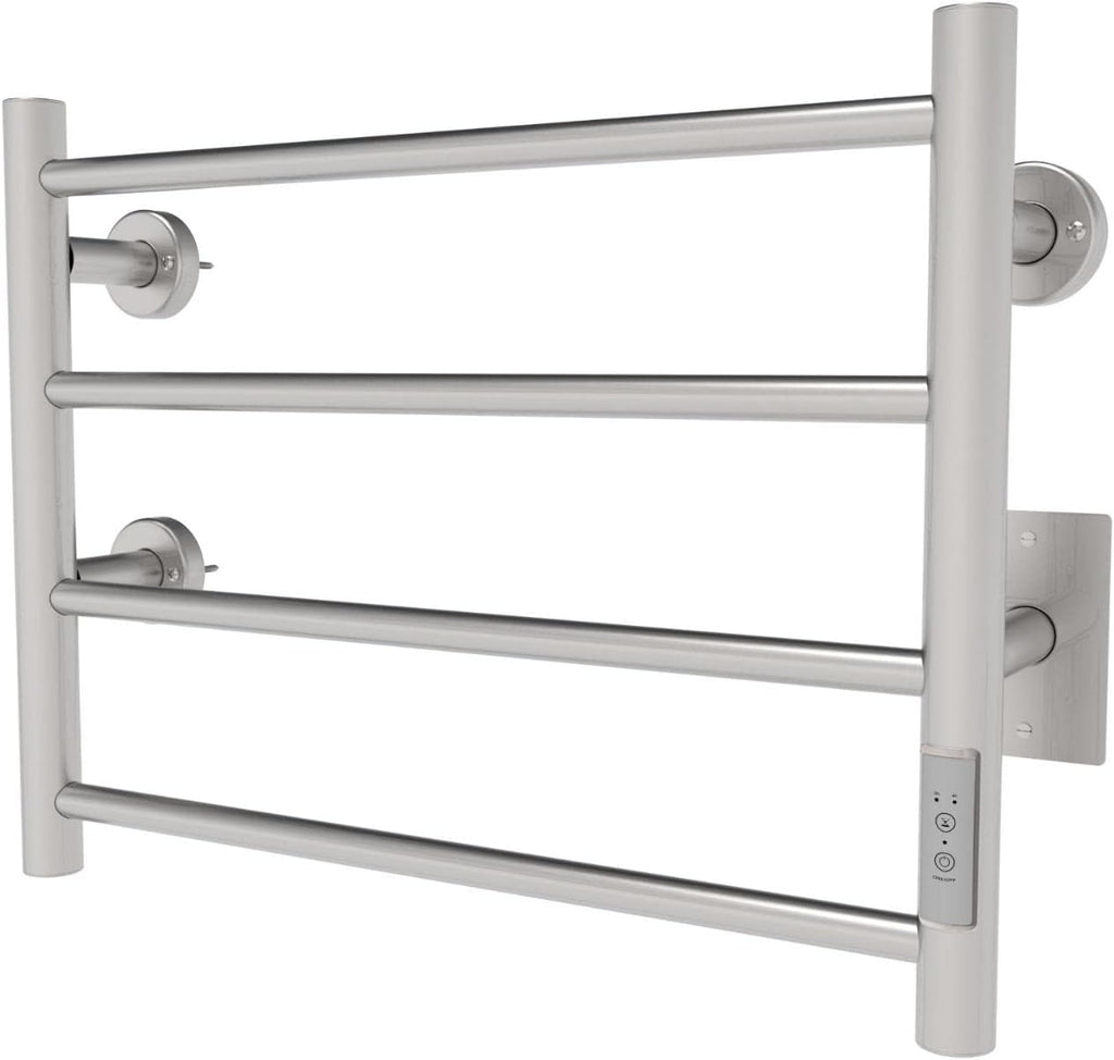 Towel Warmer with Timer, Wall Mounted, 4 Bars, Chrome Stainless Steel M72242