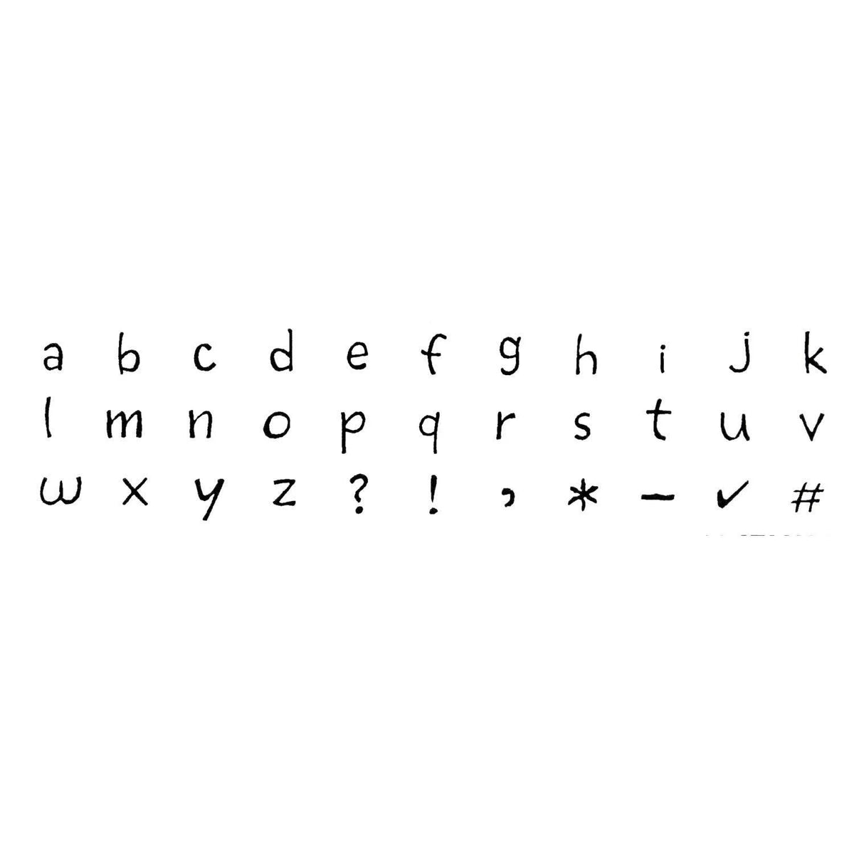 Lowercase Stamp Set 3mm Z66358