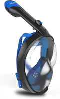 Full Face Snorkel Mask with Foldable Tube and Camera Mount A715