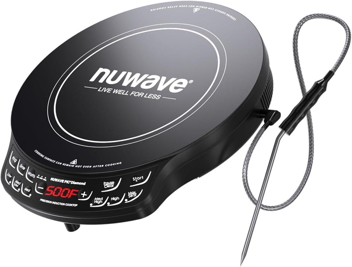 Induction Cooktop, 1400 Watts, 6.5" Heating Coil, Shatter-Proof Ceramic Glass Z535596