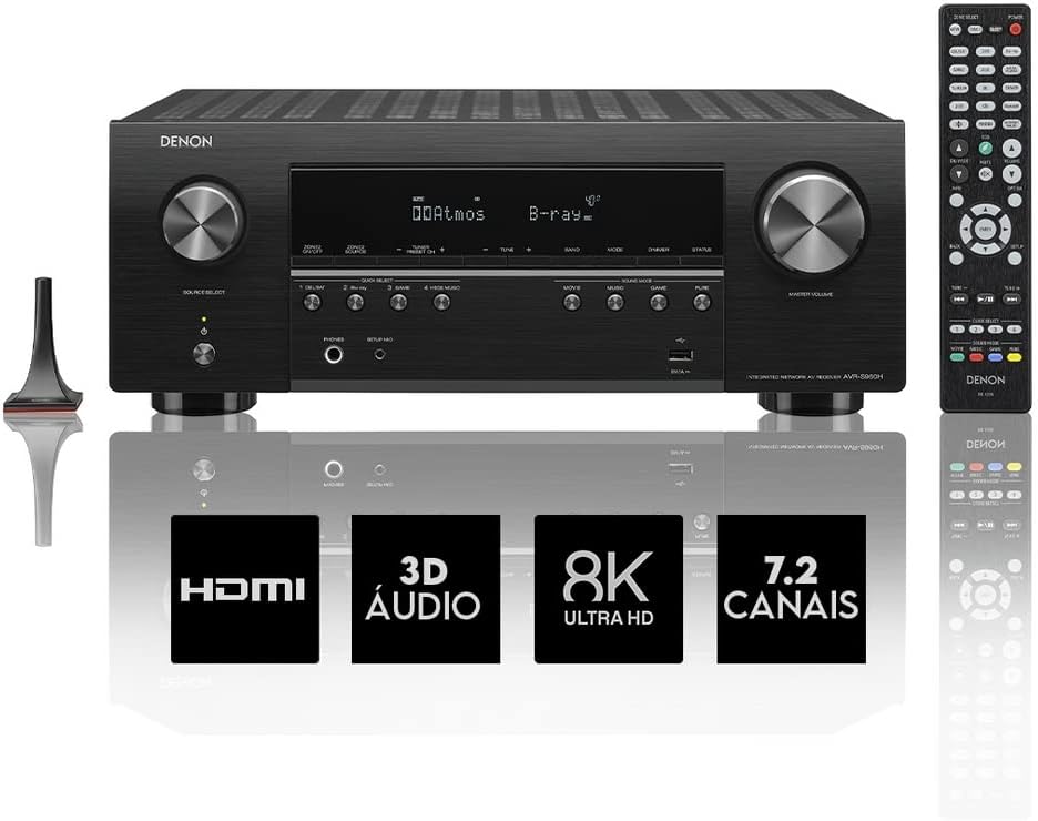 8K Ultra HD 7.2 Channel AV Receiver Black W240037