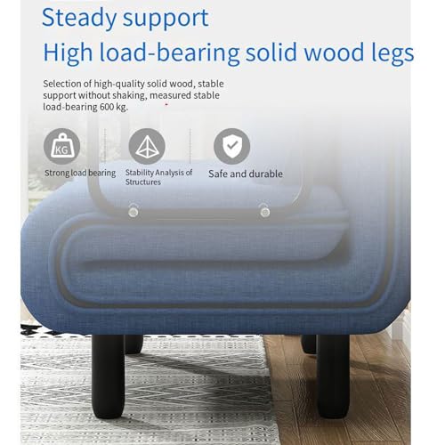 Twin Size Memory Foam Convertible Sofa Bed with Washable Cover O1650