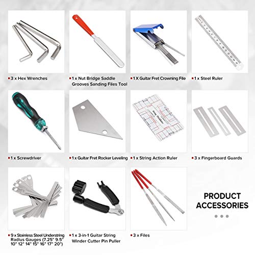 25 Pcs Guitar Repairing Tools Kit with Carry Bag D488