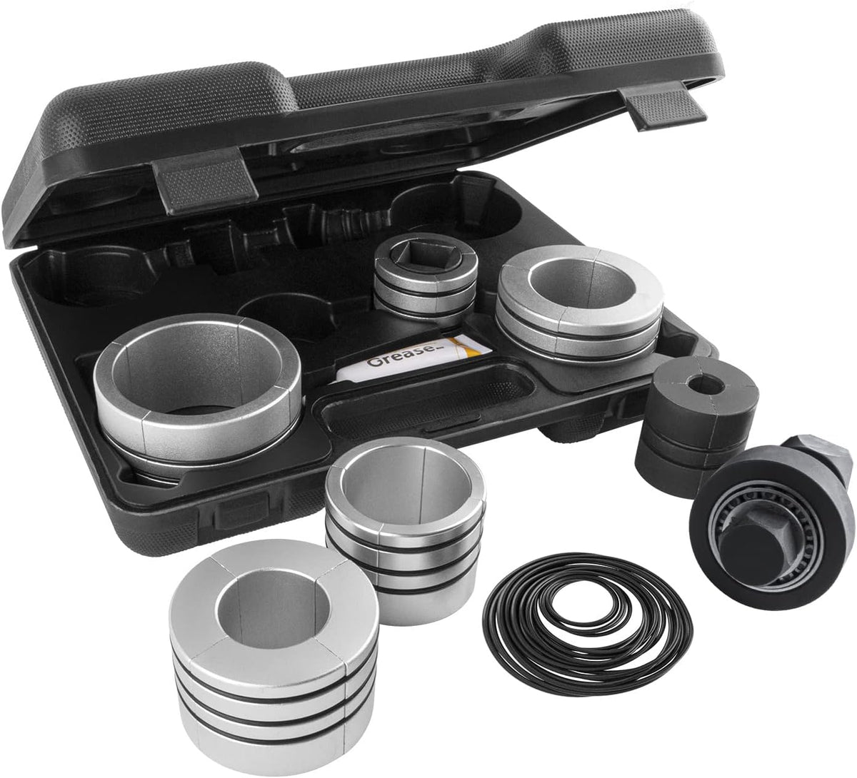 Exhaust Pipe Expander Tool Set 1-5/8 to 4-1/4 Inches with Rubber Rings M412466