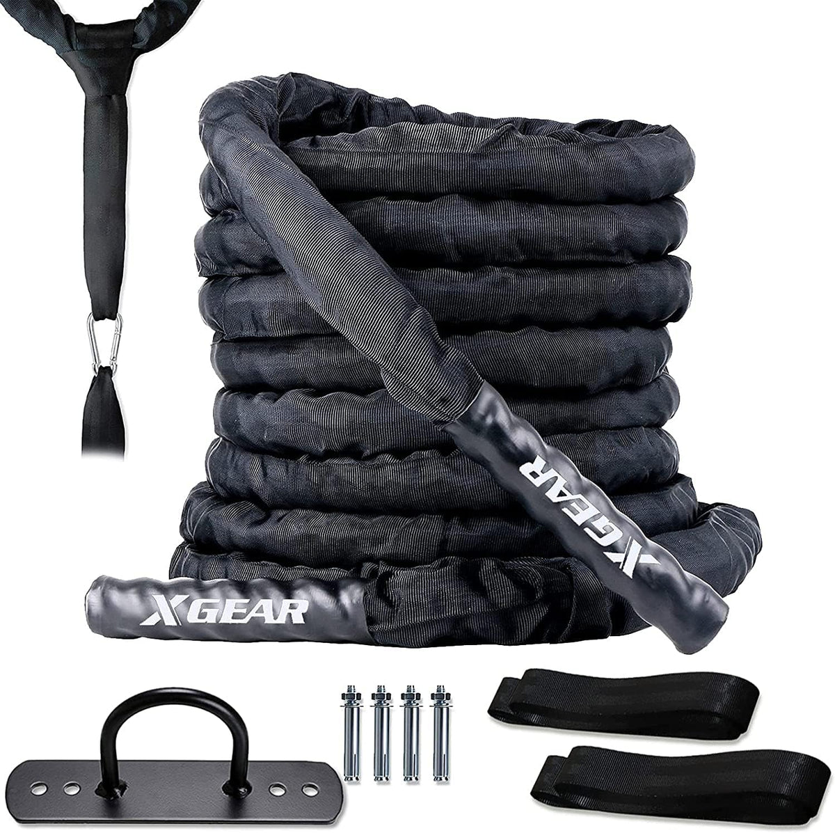 Heavy Battle Rope with Polyester Cover X538