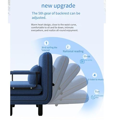 Twin Size Memory Foam Convertible Sofa Bed with Washable Cover O1650
