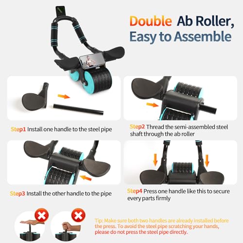 Ab Roller Wheel with Knee Mat E333349