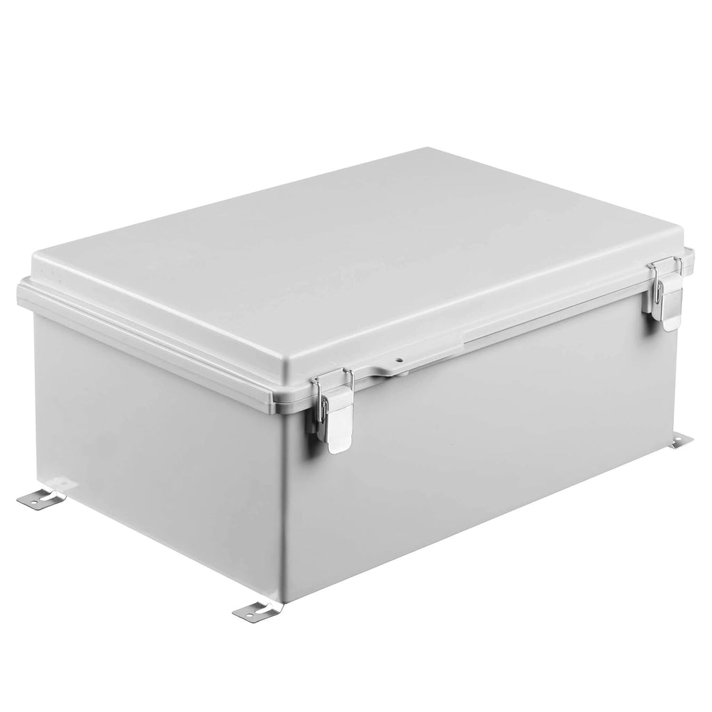 IP67 Waterproof Hinged Cover Plastic Junction Box with Mounting Plate 400×300×180mm E644014