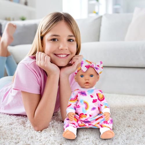 10 pcs Baby Doll Clothes and Accessories Set for 14-16 Inch Dolls J85521