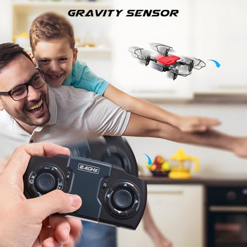 Mini Drone with Camera 720P HD FPV, Foldable RC Quadcopter with 2 Batteries Y724324
