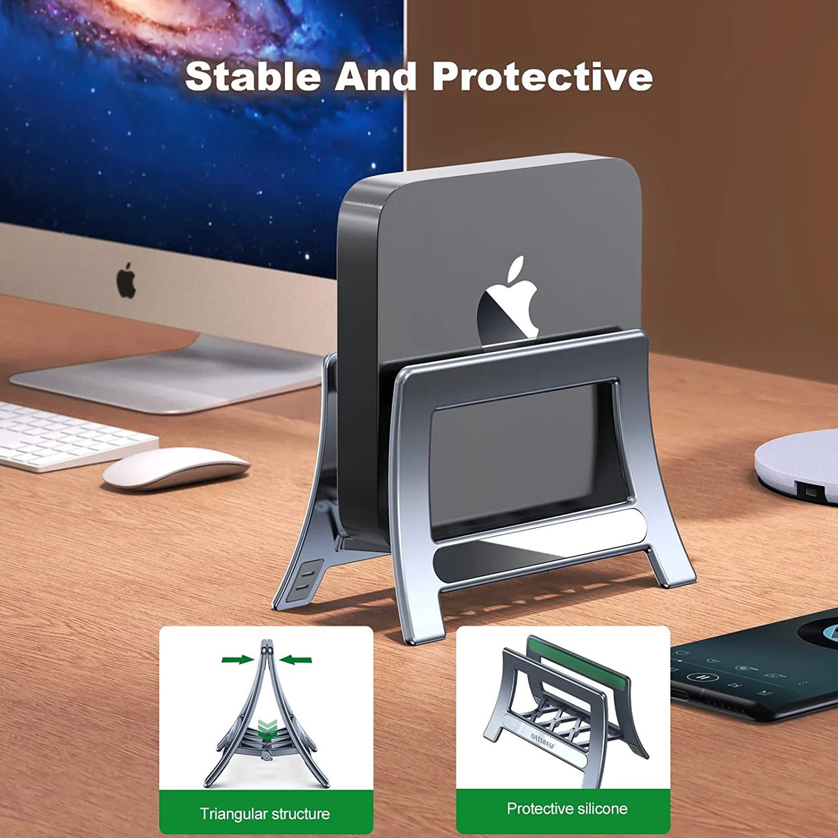 Vertical Laptop Stand with Auto Adjust Width G324
